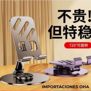 Soporte giratorio metalico 360° de escritorio
